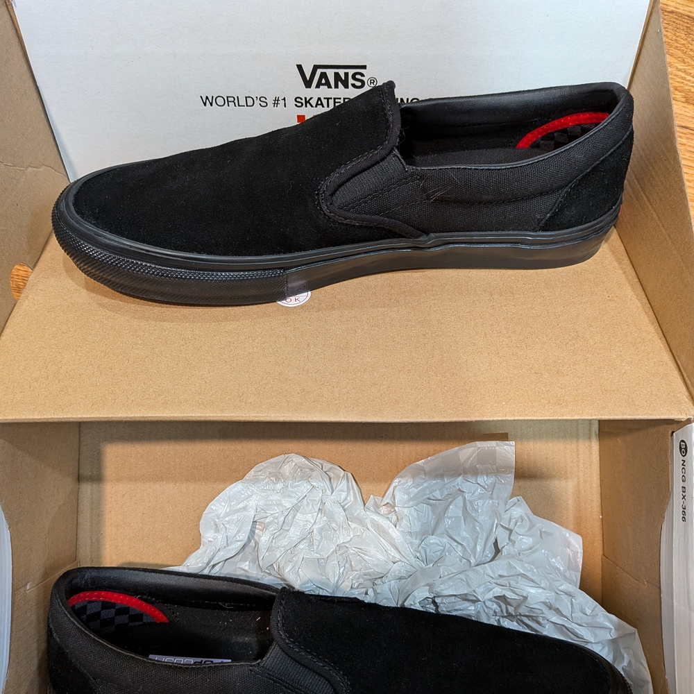 Vans Men's Black Slip-On Shoes